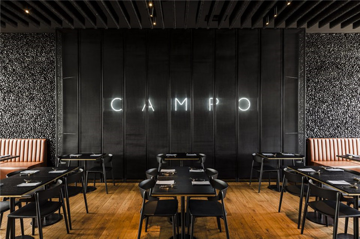 國外特色烤肉店裝修   CAMPO現(xiàn)代牛排燒烤餐廳設(shè)計(jì)方案