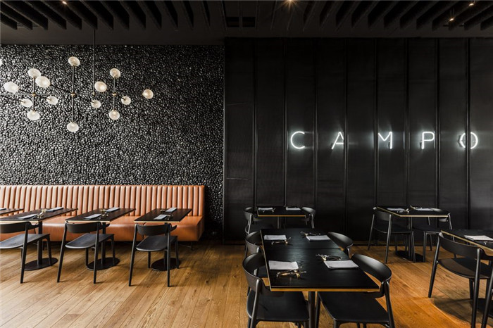 國外特色烤肉店裝修   CAMPO現(xiàn)代牛排燒烤餐廳設(shè)計(jì)方案