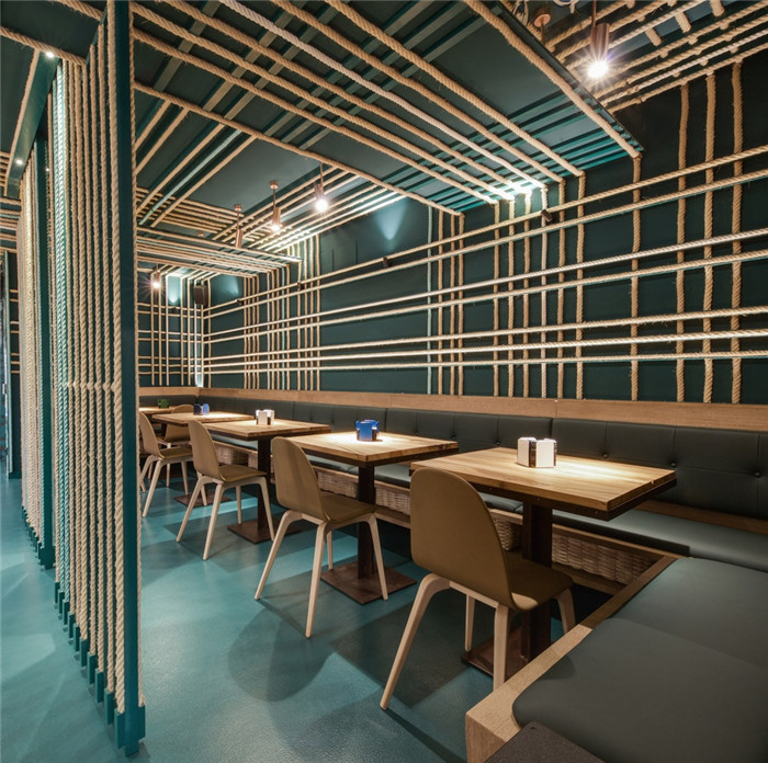 國外創(chuàng)意海港風(fēng)餐廳酒吧裝修設(shè)計(jì)圖  演繹冰火兩重天